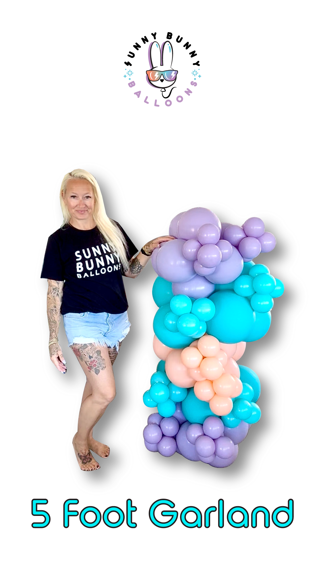 Custom Balloon Garland 5FT